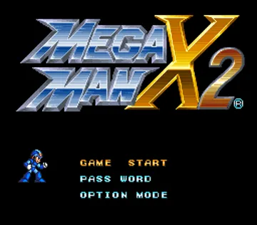 Mega Man X2 (USA) screen shot title